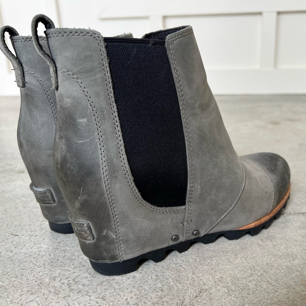 Sorel Charcoal Ankle Booties - Picture 2 of 3